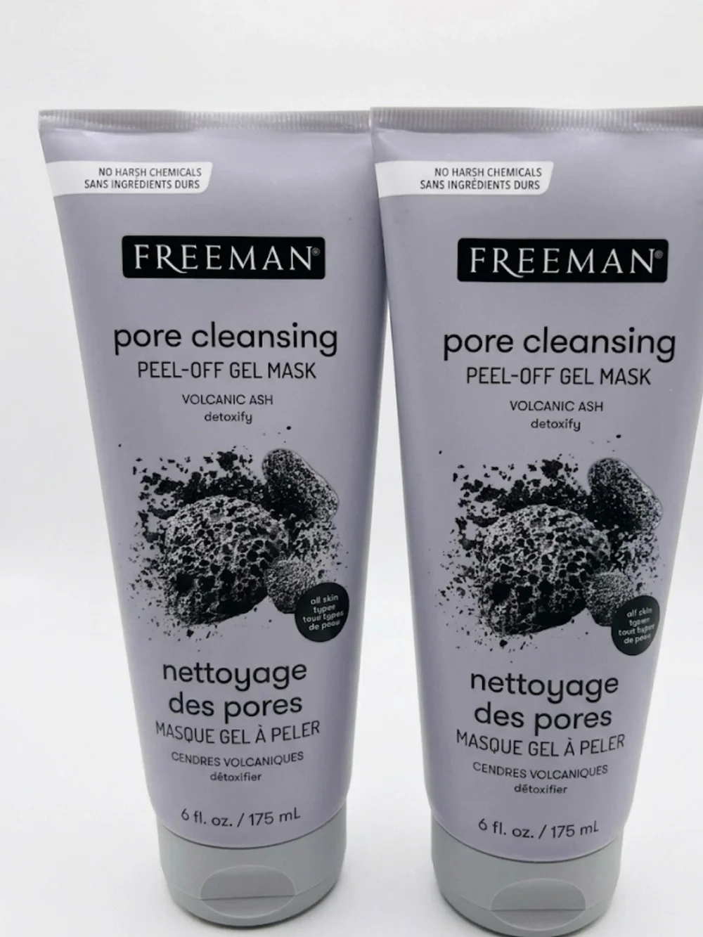 Two FREEMAN Pore Cleansing Peel-Off Gel Mask